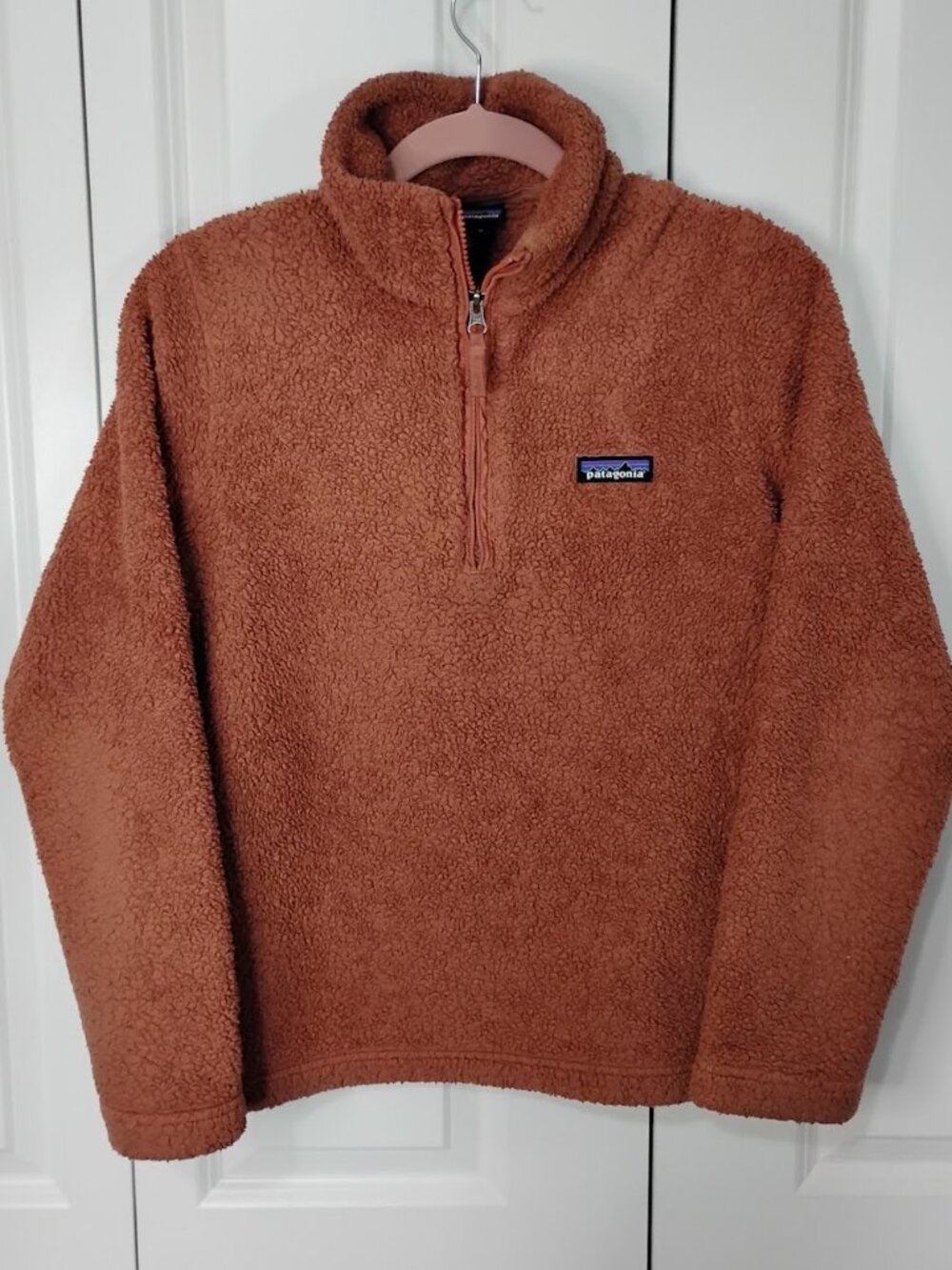 Patagonia Women's Century Pink Long Sleeve Los Gatos 1/4-Zip Fleece Pullover M